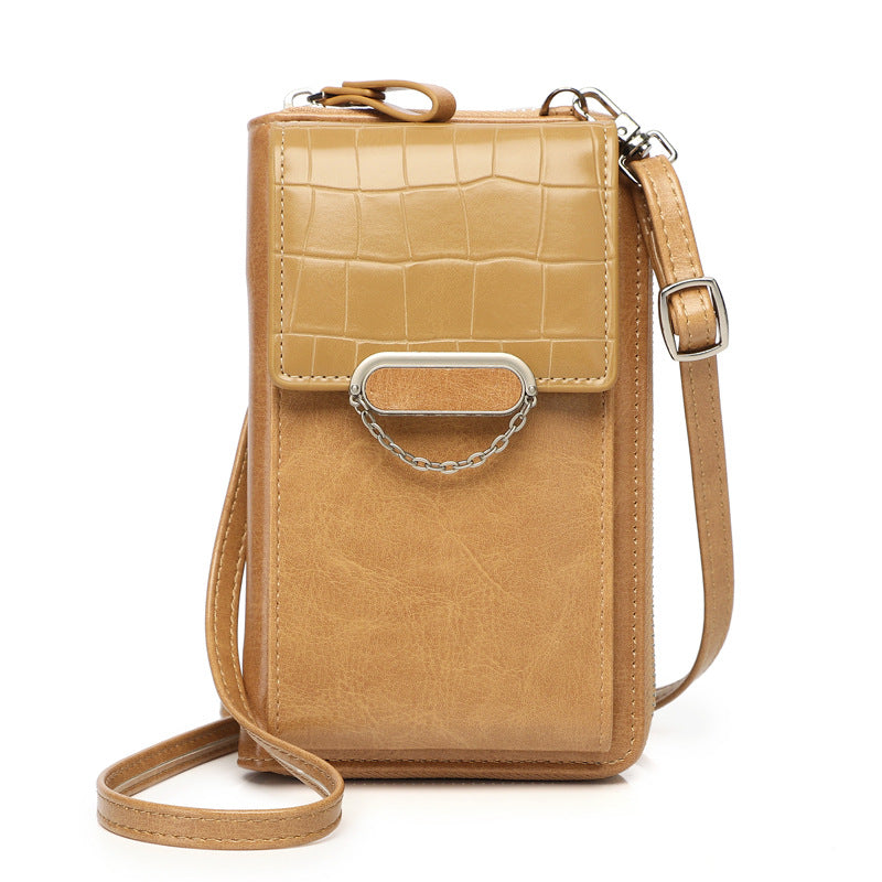 Mobile Phone Bag For Women Chain Stone Pattern Design Shoulder Bags Mobile Phone Bag For Women Chain Stone Pattern Design Shoulder Bags